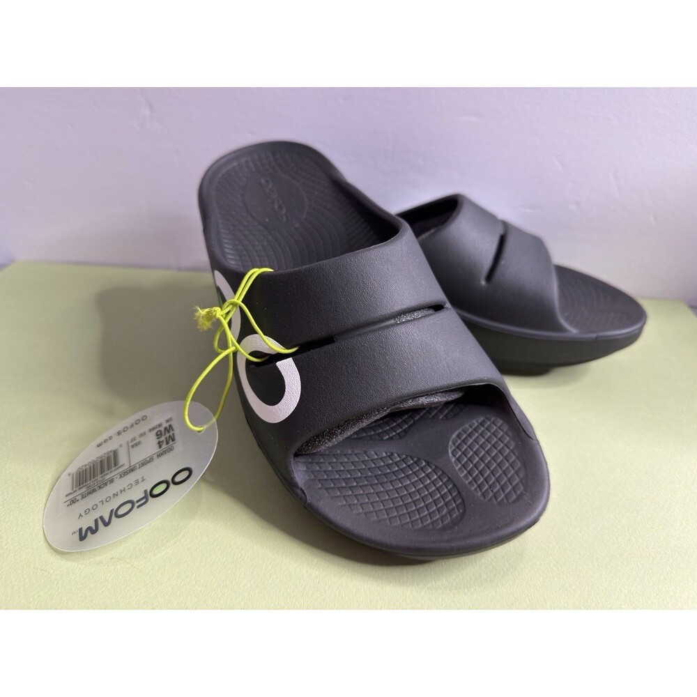 OOFOS OOAHH Sandal Slide Recovery Footware Unisex #1500 - Black M 4/ W 6   NWT